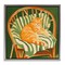Stupell Industries Cat In Rattan Chair Floating Frame, design by Walker Noble